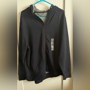 NWT Mens Navy blue Zip-Up Hoodie